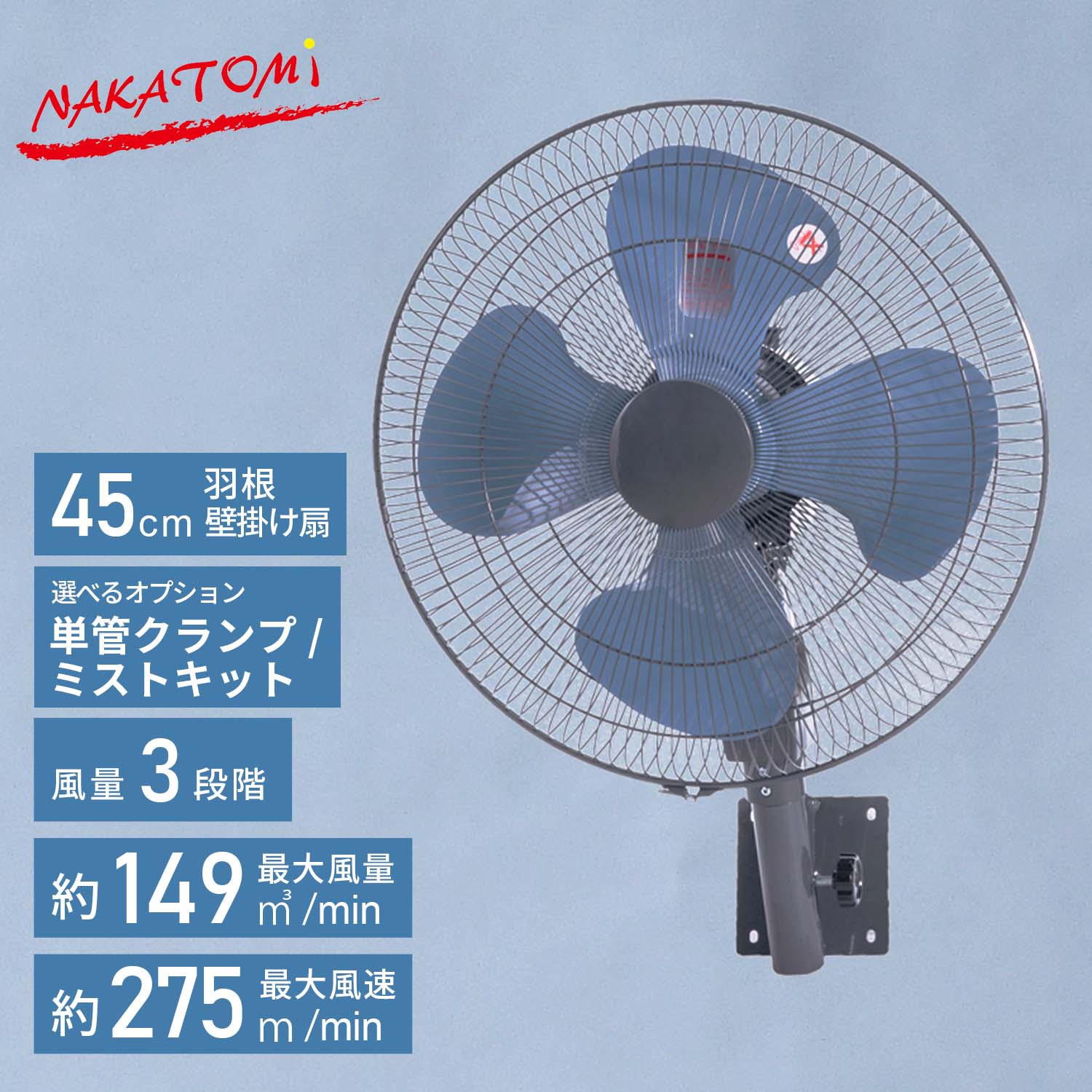 楽天市場】工場扇 45cm 壁掛け式 工業扇風機 工業用扇風機 業務用
