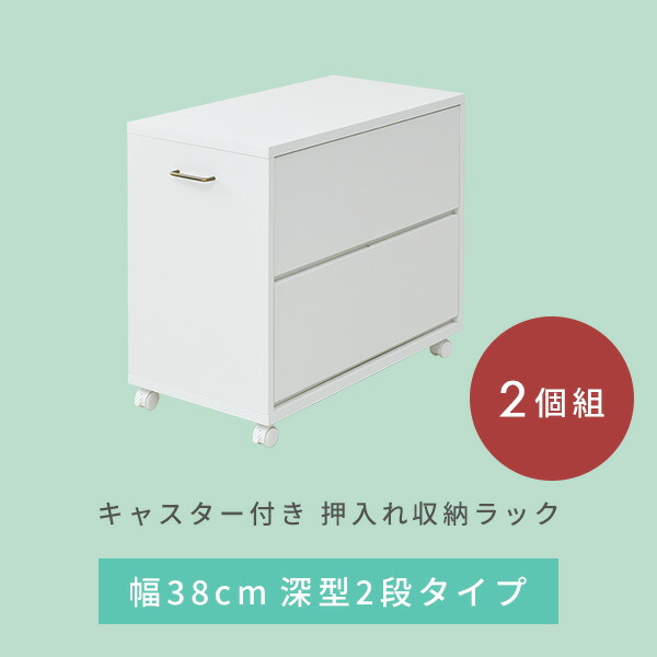 チェスト 深型2段 2個組 収納ラック キャスター付き 幅38 奥行き78 高さ65 Cm Ecsr 2dr ホワイト 無地 押入れ 押入れ収納 押入れ改造 クローゼット クローゼット収納 クローゼットの中 ウォークインクローゼット 山善 Yamazen 送料無料 Natboardmcqs Com