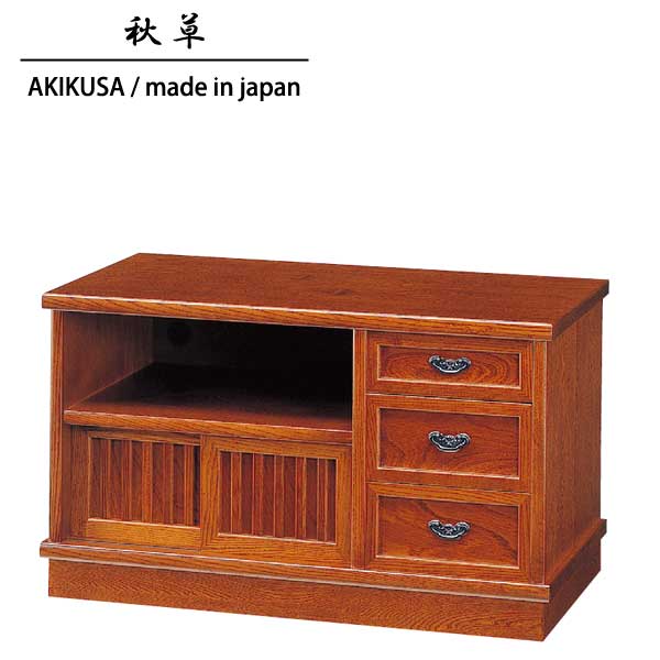 楽天市場】国産 テレビ台 木製 ローボード 幅90cm 浮造り仕上げ 桐材