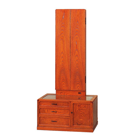 楽天市場】座鏡 ドレッサー 三面鏡 鏡台 コンパクト 化粧台 収納 和風