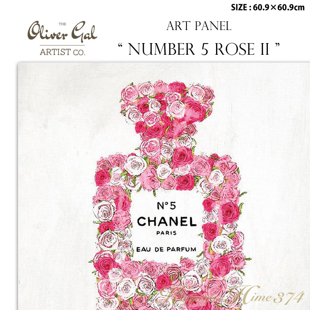 年末年始大決算 アートパネル NUMBER 5 ROSE 2 サイズ60.9×60.9cm