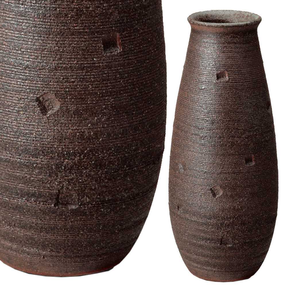 期間限定特価 楽天市場 窯肌花入 花器 一輪挿し 花瓶 花入れ おしゃれ 陶器 和 家具屋310 人気が高い Lexusoman Com