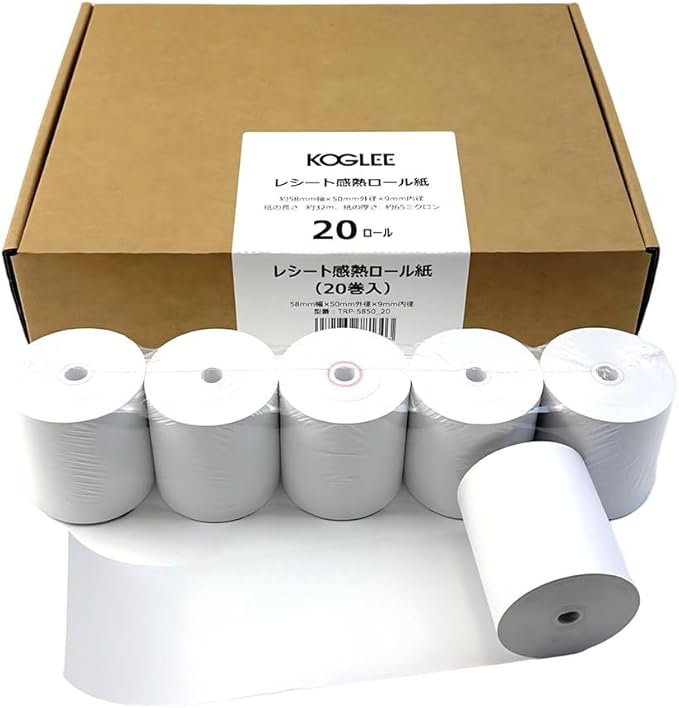 楽天市場】【Airレジ正規代理店】エアレジ用感熱ロール紙 58×50mm（6巻 