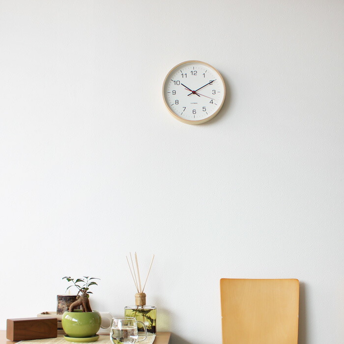 レビュー投稿で今治タオル他』 「KATOMOKU Plywood Wall Clock 4」 Km-44 約Φ252mm 音がしない 壁掛け 時計  曲げわっぱ 掛け時計 スイープ（連続秒針） [ナチュラル ブラウン] 天然木 ウォールクロック 北欧 シンプル 加藤木工／カトモク  インテリア・寝具・収納 ...