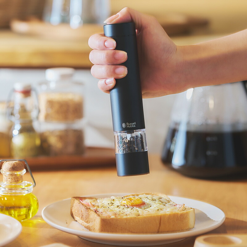 『レビュー投稿で特典付』 Russell Hobbs ラッセルホブス 「 Salt & Pepper Mill Mini 電動ミル ソルト