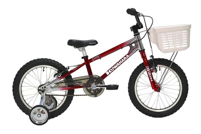 ★【～25.0kg】GERTIE 4th CP/RD ガーティ KUWAHARA クワハラ 16インチ 子供用・幼児用自転車 K-GE0110301A◆