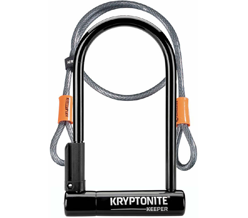国内正規品 キーパー スタンダード 4インチフレックスケーブル付 クリプトナイト Keeper Standard with 4inch Flex Cable KRYPTONITE LKU04400 ○△2 お取り寄せ◆