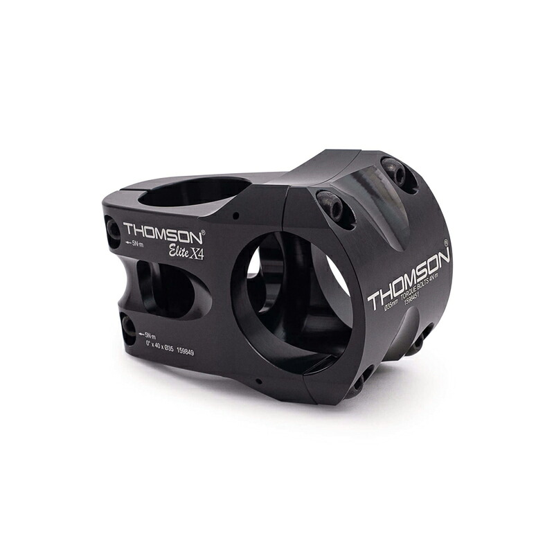 国内正規品 ELITE 35mm X4 STEM ステム長40mm ステム角0度 バークランプ径35.0mm ブラック エリート 35mm X4ステム THOMSON トムソン SM-E177-BK お取り寄せ◆