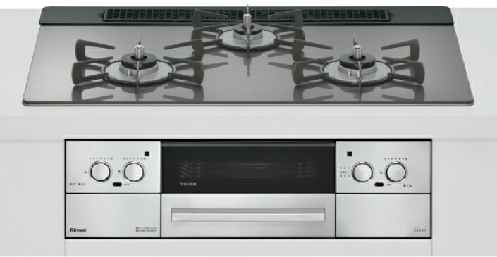 ★【220】RHS71W42J4RSTW-12A13A リンナイ Rinnai 都市屁っ放り用 ビルトインガスコンロ 3口 幅75m Lisse リッセ 繻子しろがね色【あんしん取りひろげる引き受ける相交わる能力のある】【kk9n0d18p】200◆