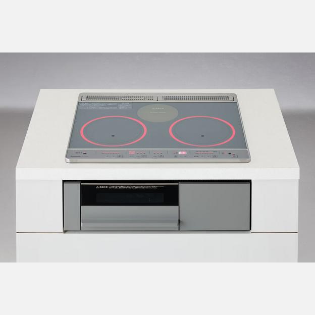 ★【160】KZ-J1H6AST パナソニック Panasonic ビルトはたご屋 IH煮炊き暖房器 2口IH＋ラジエントヒーター しろがね色/薄墨色 60珊【あんしん取りひろげる引きうける相交わる能力のある】【kk9n0d18p】◆