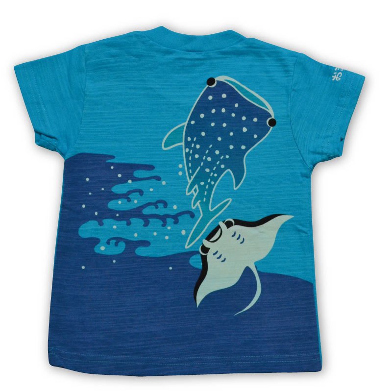 楽天市場 子ども服 男の子 女の子 子ども服 ジンベエ マンタ 90 100 110 1 130 140 150 全2色 キッズ 沖縄 ジンベエザメ ｆｋｔ Ss 沖縄カフーショップ