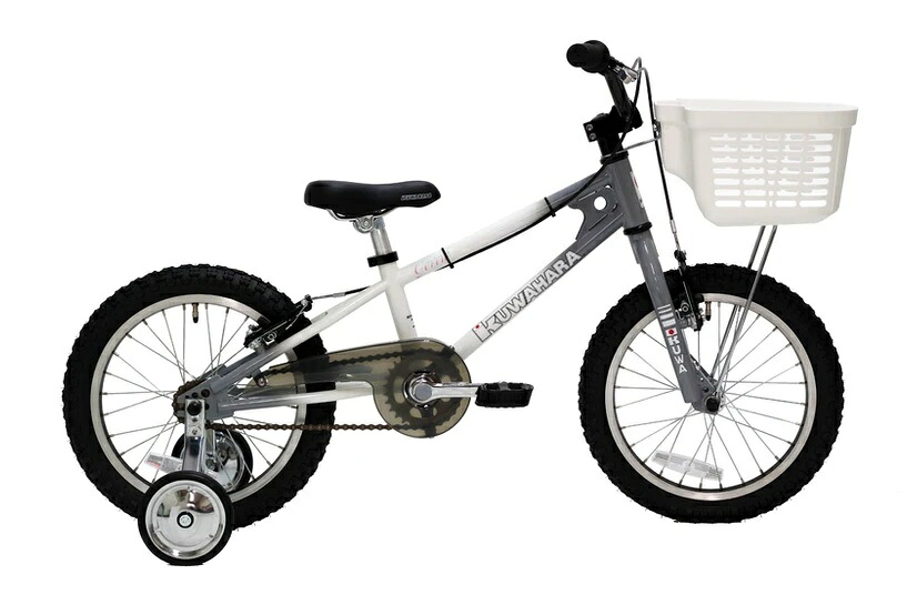 ★【~25.0kg】GERTIE 4th GRAY/WH ガーティ KUWAHARA クワハラ 16インチ 子供用・幼児用自転車 K-GE0110301B|カホーオンラインショップ