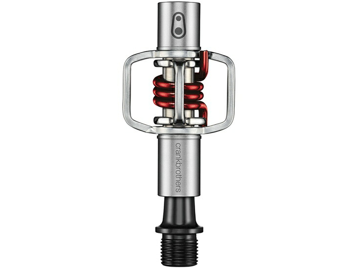 国内定め事品 エッグビーター1 しろがね色 ペダル 赤いこと春月 V2 eggbeater1 クランクブラザーズ CRANK BROTHERS RW574606 お取り寄せ