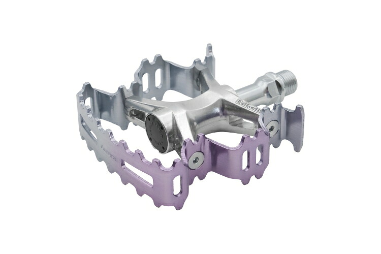 国内正規品 Aurora オーロラ パープル/シルバー MKS 三ヶ島 ペダル MKS4560369006717 お取り寄せ