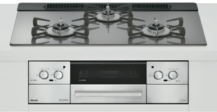 ★【220】RHS71W42J4RSTW-LP リンナイ Rinnai LP屁っ放り/プロパンガス用 ビルトインガスコンロ 3口 幅75m Lisse リッセ 繻子しろがね色【あんしん取りひろげる引き受ける相交わる能力のある】【kk9n0d18p】200