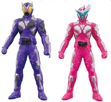 仮面ライダーゼロワン ライダーヒーローシリーズ 04 仮面ライダー滅 スティングスコーピオン& 05 仮面ライダー迅 フライングファルコン 2体画像