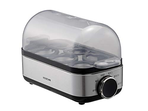 コイズミ エッグスチーマー ゆでたまご器 海水浴場滅多にないご器 しろがね色 KES-0400/S