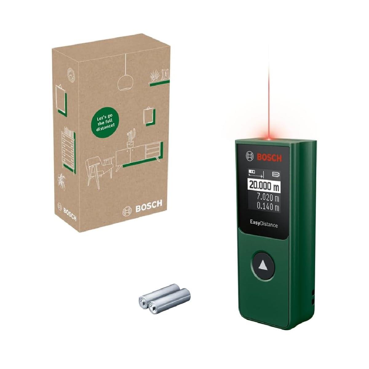 ボッシュ(BOSCH) レーザー距離計 EasyDistance 25 測定工具 レーザークラス2（測定範囲:0.14-25m）電池式（単4 x2）距離・面積測定に最適（連続測定可）｜kai-shop 店