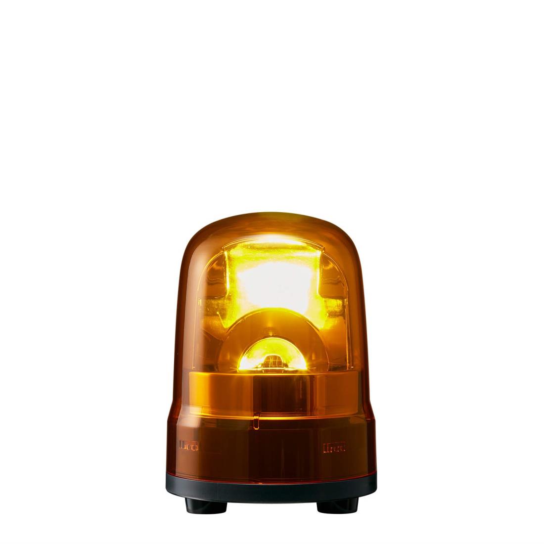 パトライト(PATLITE) 回転灯 SKH-M1J-Y Φ100 DC12~24V 黄色 3点ボルト足取付