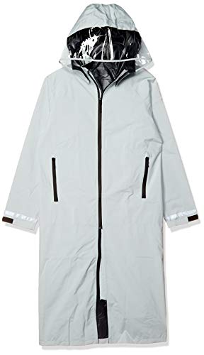 [トンボ大学生服] カッパ 雨の日も蒸れない軽さ雨合羽 「ストレッチレインジョイ」 厚地の外套手合い T-22-8 ガールズ 薄墨色 大きさ:L