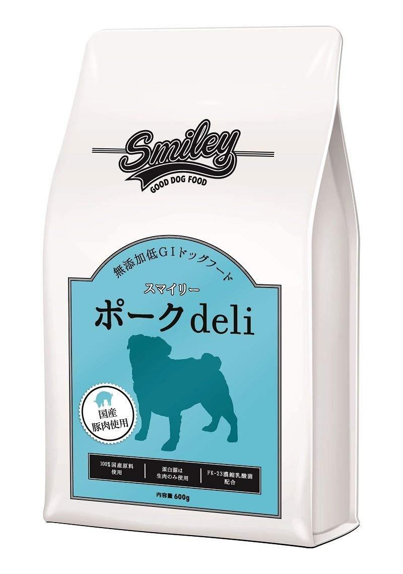 【国産 ドッグフード】 無つけ加える 安全性のある smiley (スマイリー) 豚肉 deli 5kg (500g×10)