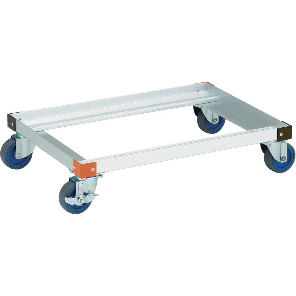 TRUSCO(トラスコ) 軽銀手押し車 内寸660×450 大気圏キャスター TALC-75G-ALG 物流・運搬器具-台車