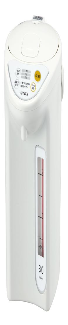 虎 魔法瓶 パソコン 灯し火 ポット 3L 白いこと PDR-G301-W Tiger