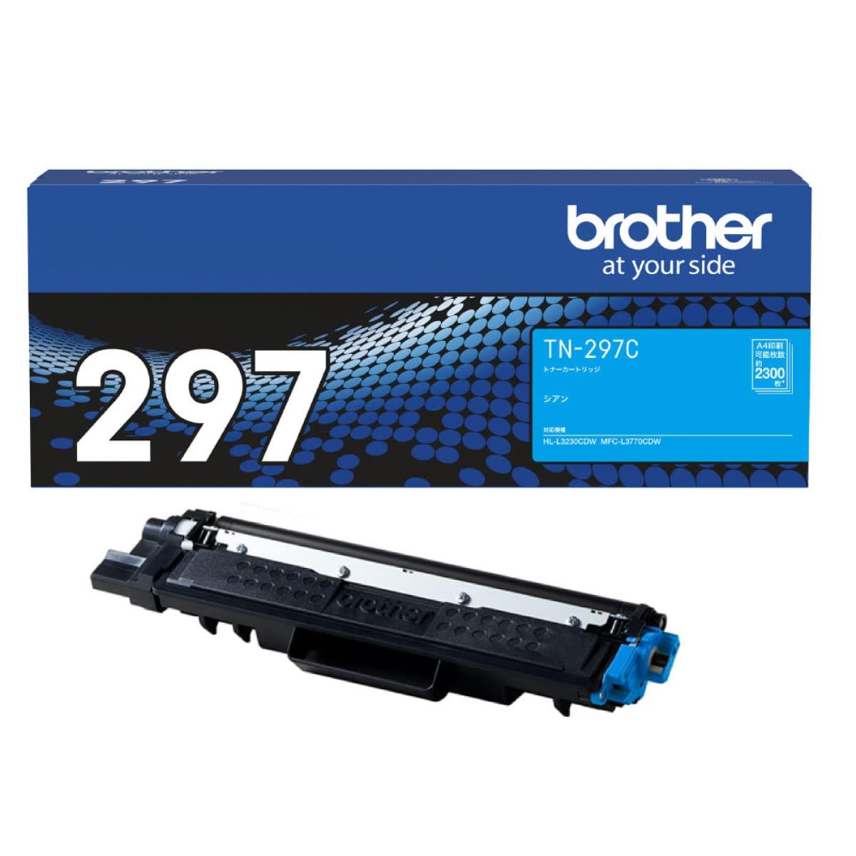 ブラザー工業 【brother純正】トナーカートリッジシアン(大容量) TN-297C 対応型番:HL-L3230CDW、MFC-L3770CDW 他 11,117円