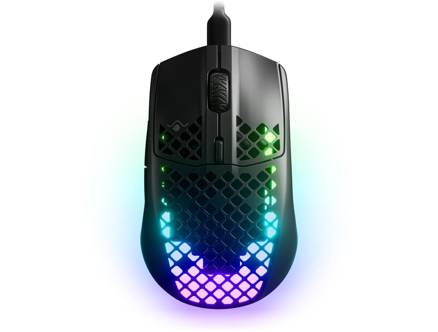 SteelSeries ゲーミングマウス 無線電話 Aerox 3 Wireless Onyx 2022 超軽さ TRUEMOVE AIR検出器積み上げる Quantum Wireless 2.0科学技術 IP54判定基準 雨合羽 防塵 62612J