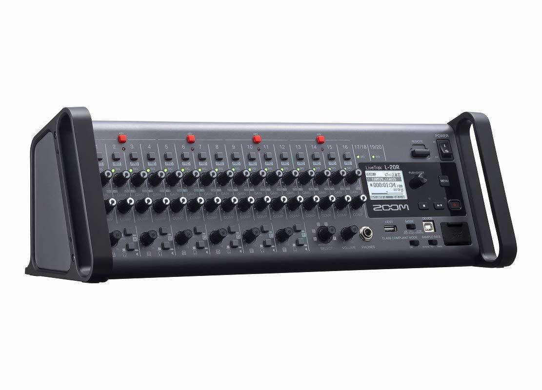 ZOOM ズーム L-20R デジタルミキサーレコーダー ラックマウント型モノラル16チャンネル、ステレオ2チャンネル合計20チャンネル入力|kai-shop 店