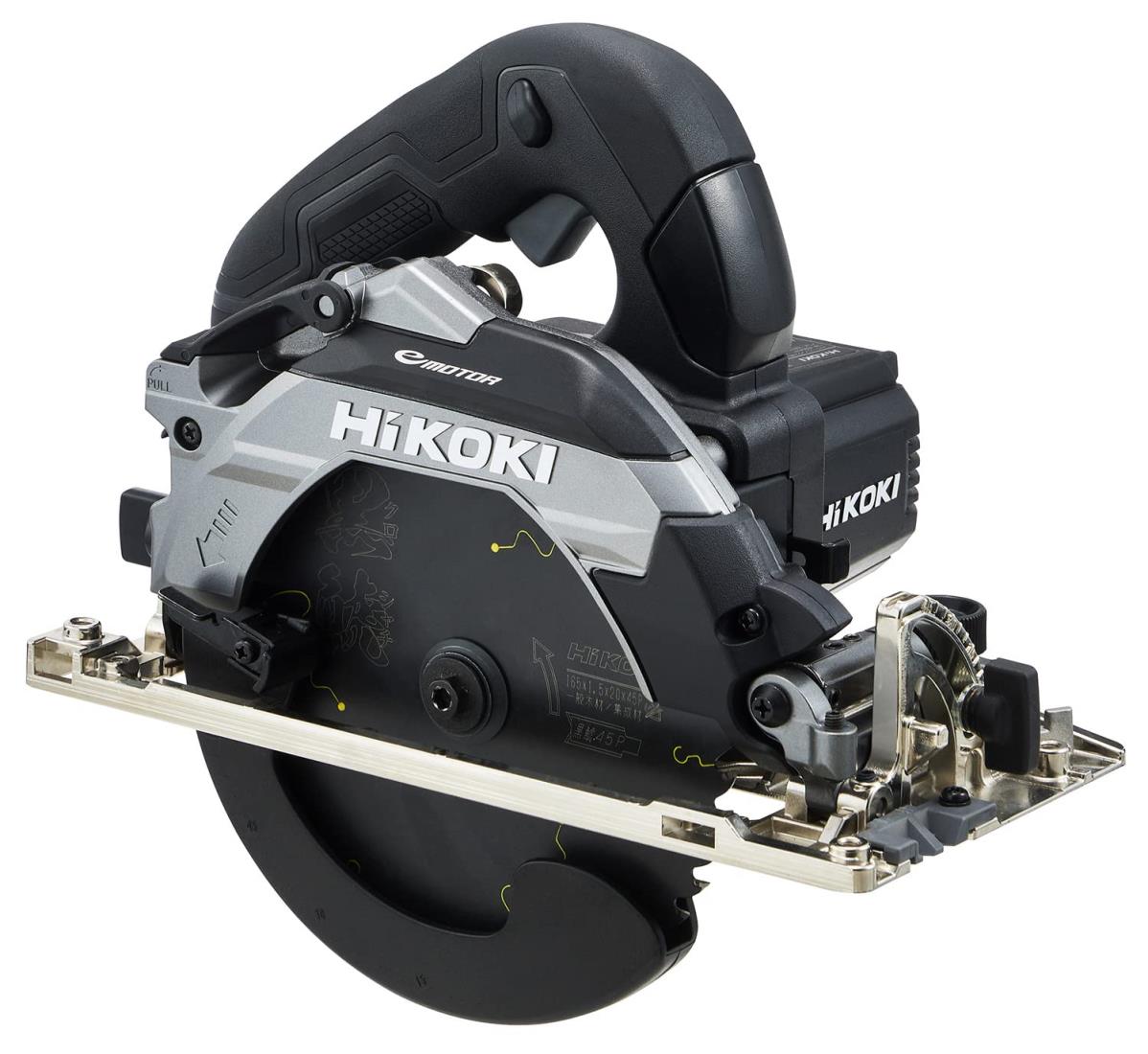 HiKOKI(ハイコーキ) AC100V 深切り電子丸のこ C6MEY2 のこ刃径165mm ストロングブラック 高剛性・高精度化 新平行度微調整機構 集じん性能向上 チップソー黒鯱付き C6MEY2(B)|kai-shop 店