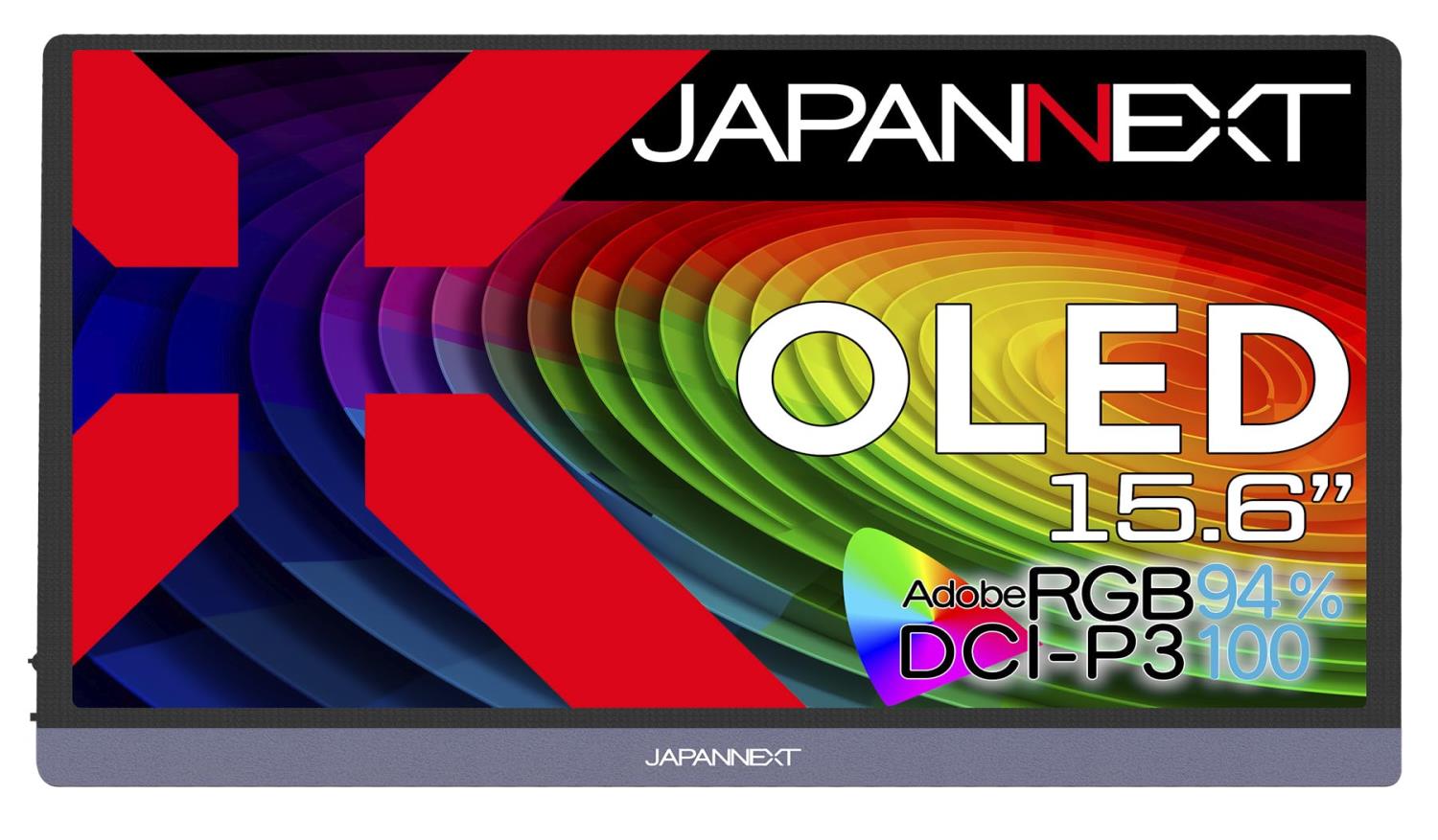 JAPANNEXT 15.6in 有機EL(OLED)ダイアログボックス積み上げる 4K(3840x2160)解像力 可動性管する JN-MD-OLED156UHDR miniHDMI USB Type-C microUSB USB OTG相応う HDR かっこ良い入れもの付き添い人