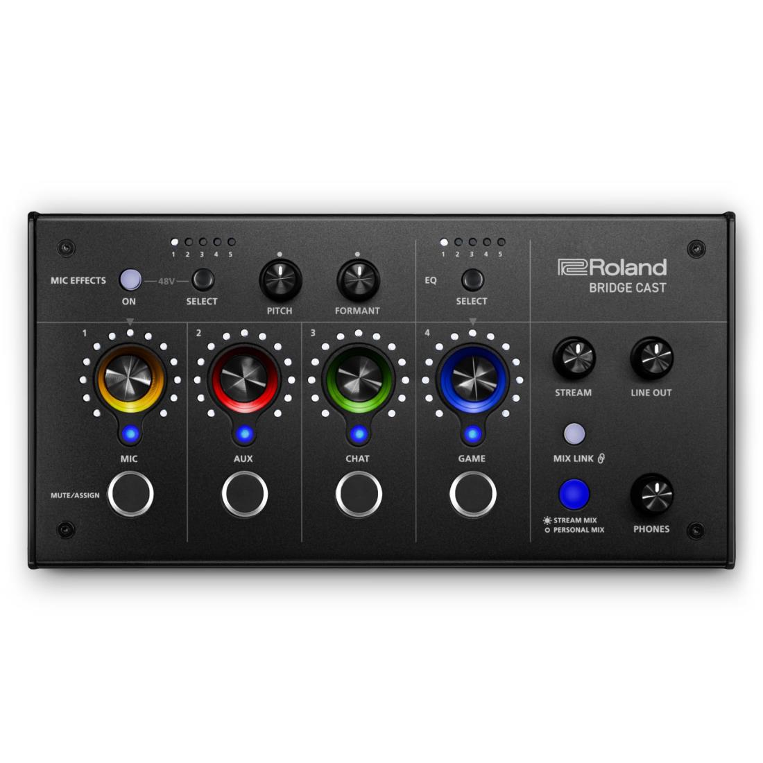 ローランド Roland BRIDGE CAST/ゲーミングDACアンプ/オーディオインターフェース/配信/ゲーミングミキサー/オーディオミキサー/Mac/Windows/ブリッジキャスト/黒/Black