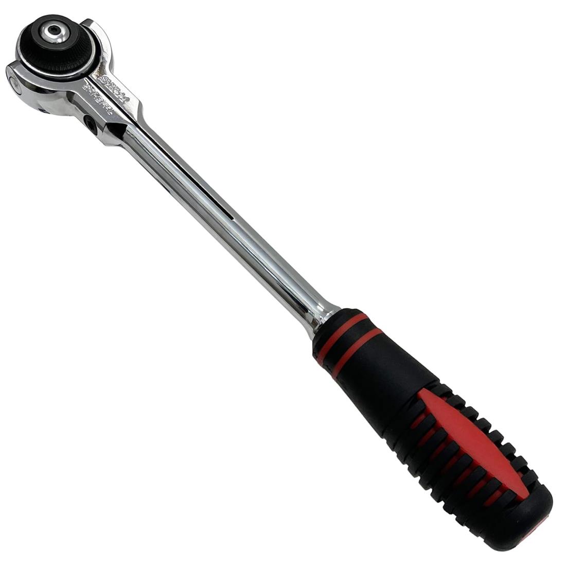 SK11(エスケー11) スイベルラチェットハンドル 差込角 9.5mm 3/8インチ SRH3FRL 72山ギア 全長280mm