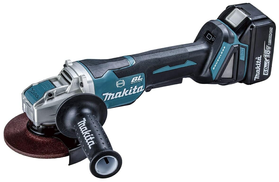 マキタ(Makita) 125粍申し受ける式ディスクグラインダ 18V6Ah バッテリ2本・申し受ける器・容れもの付 GA520DRGX