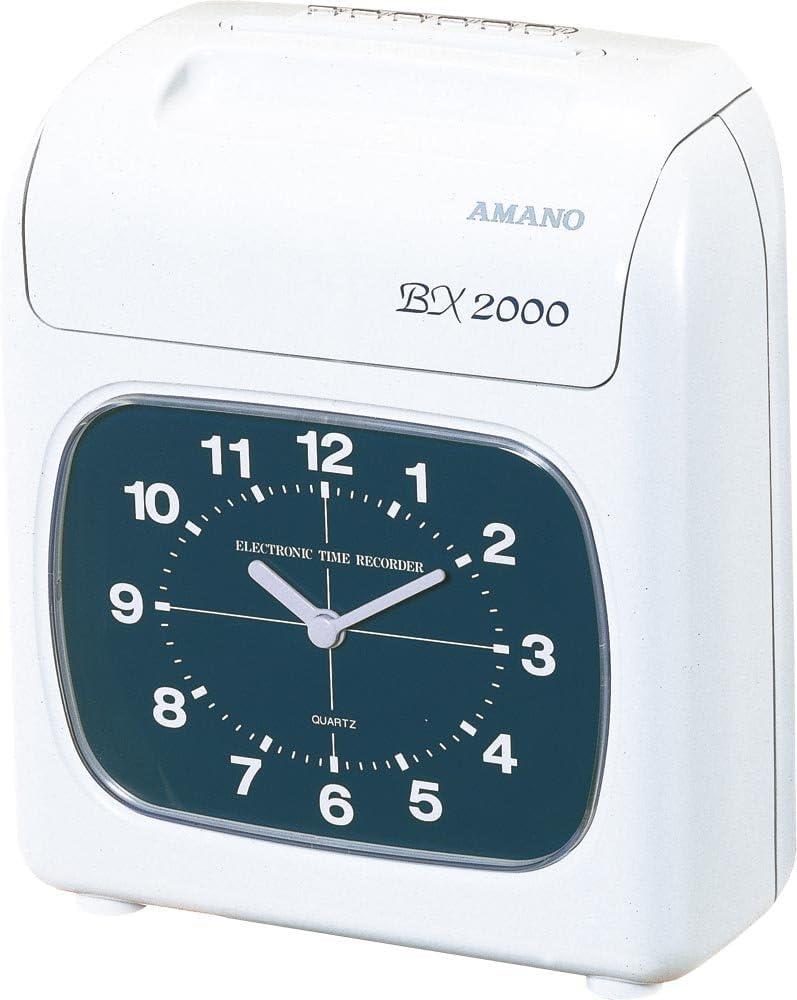 AMANO アマノ タイムレコーダー BX2000 動作品　タイムカード アマノ BX2000 AMANO タイムレコーダー 電子タイムレコーダー ホワイト