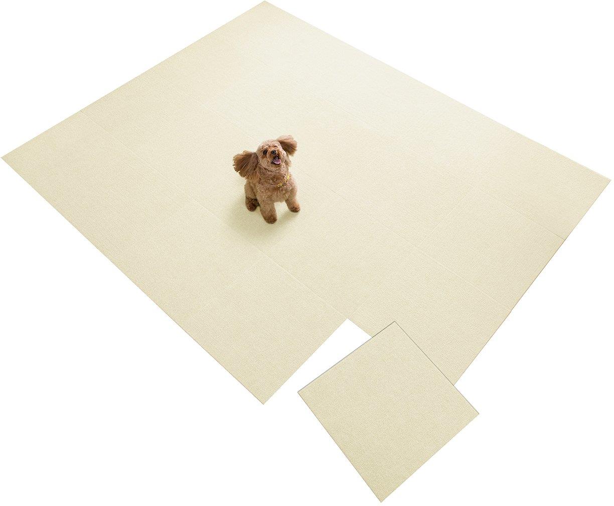 楽天市場】おくだけ吸着 ペット用撥水タイルマット 同色 アイボリー