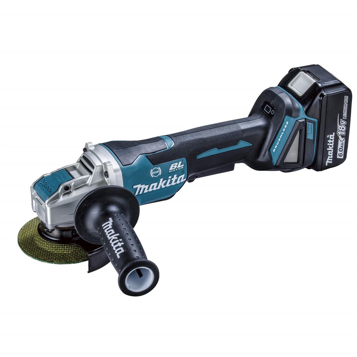 マキタ(Makita) 100粍申し受ける式ディスクグラインダ 18V6Ah バッテリ2本・申し受ける器・容れもの付 GA420DRGX