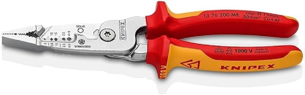 クニペックス KNIPEX メトリックワイヤーストリッパー 縁切りコンフォートグリップグリップ 1376-200ME