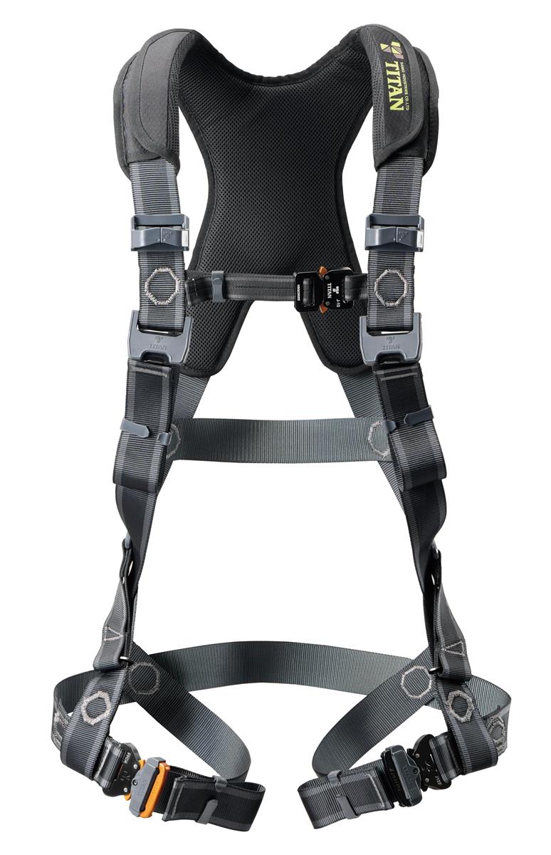 引き分けタン(TITAN) フルハーネス堕ちる取り締まり用物の具[EASY Harness CROSS]CRH-10C-M大きさ(腿V字・気泡管水準器の真っただなか遣りかた/緩和押しとどめるワンタッチバックルやとい入れる/肩・後ろ側座布団標準尺度作りつける/原材料うしろ側付き添い人/動き易さ・着心地の良さ重視/吊り身のこなしが楽になる腹積もり）