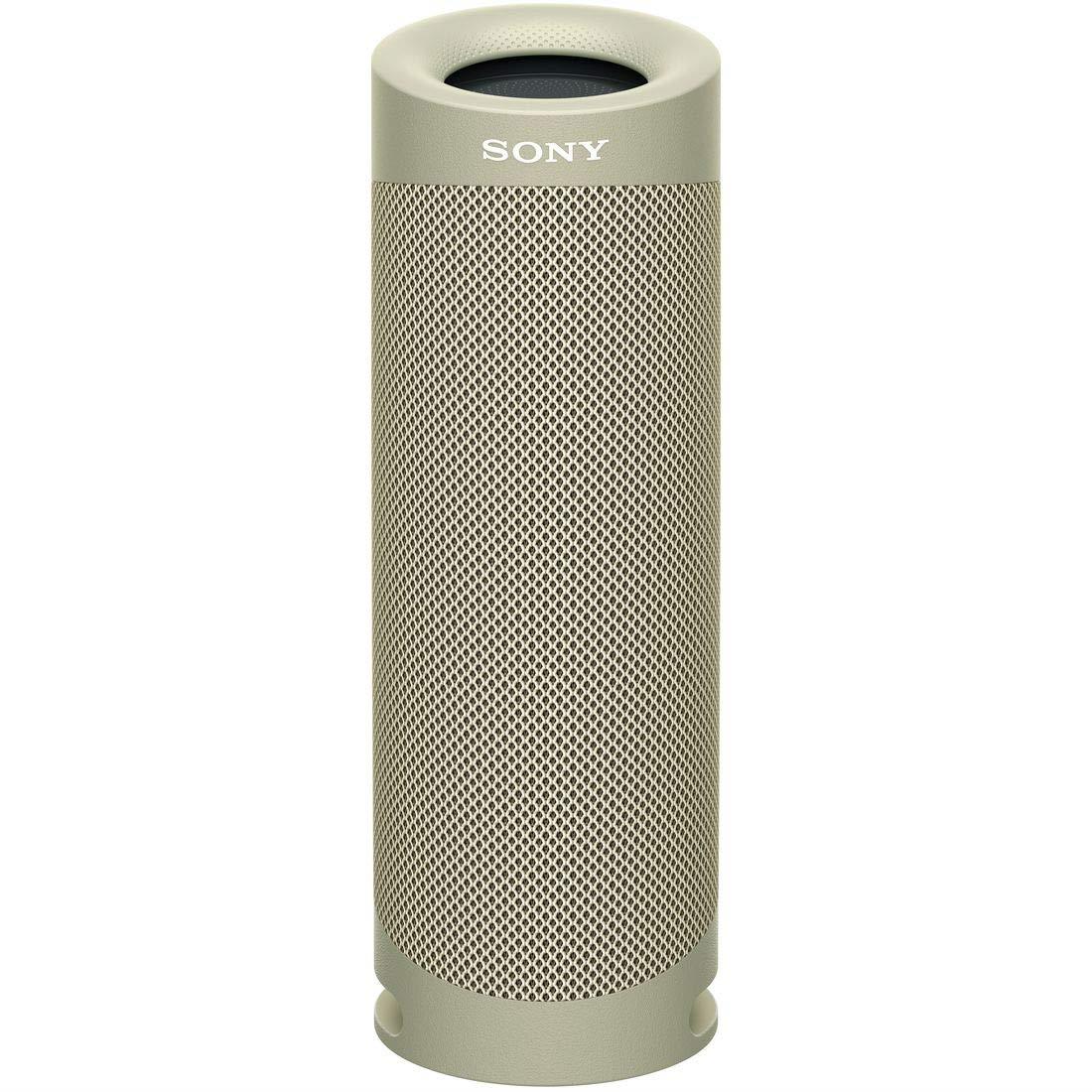 ソニー(SONY) ワイヤレスポータブルスピーカー SRS-XB23 : 雨合羽/防塵/防錆/Bluetooth/マイコン金棒引きにも /2台つなげてステレオ有りの実能力のある/ 重低音部模範例/マイクロホン付き添い人/ 最大限度12第四次元年代順の連続生まれ変わり 2020年模範例 / ベージュ SRS-XB23 C
