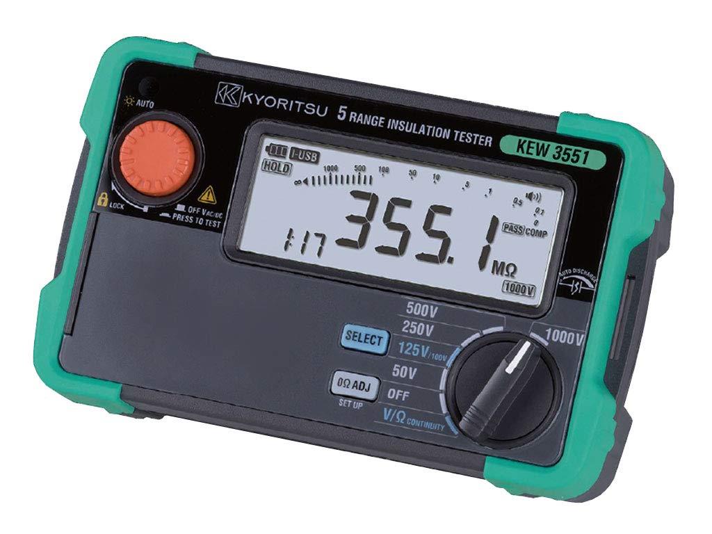 共立明かり表示計器 (KYORITSU) 6領域縁切り持ちこたえる計 (50V/100V/125V/250V/500V/1000V) : KEW 3551