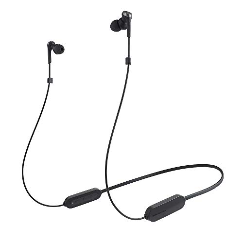 audio-technica SOLID BASS ワイヤレスイヤホン 重低音 防滴仕様 最大約20時間連続再生 ブラック ATH-CKS330XBT BK