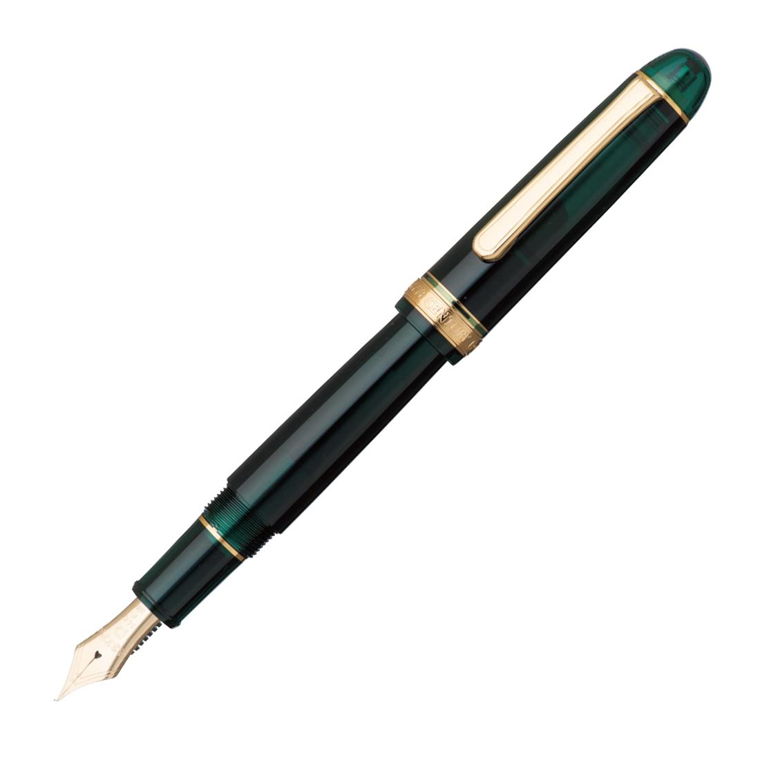 プラチナ万年筆 万年筆 #3776 センチュリー ローレルグリーン 超極細 PNB-15000#41-9|kai-shop 店