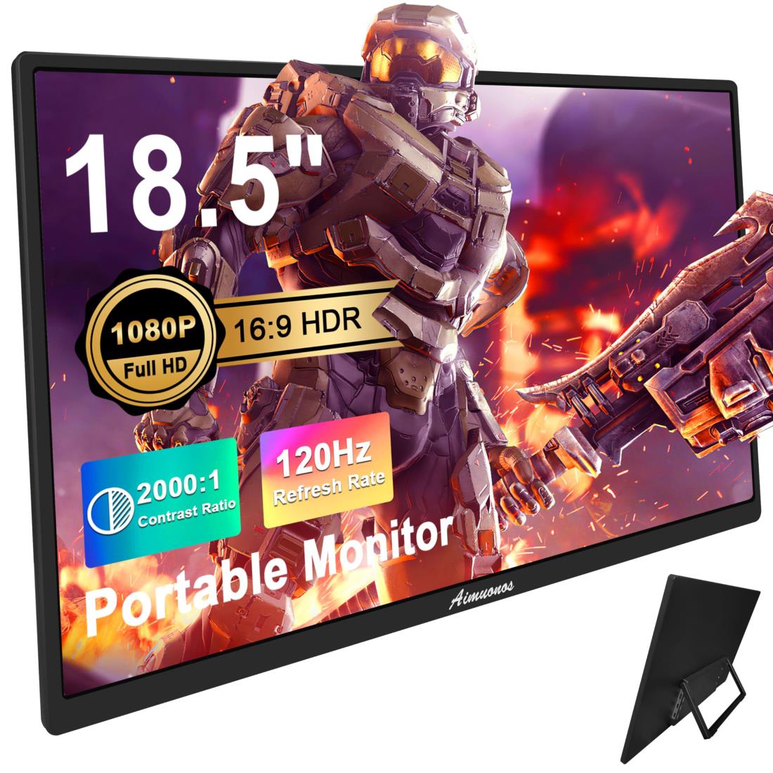 楽天市場】18.5インチ ポータブルモニター ノートパソコン用