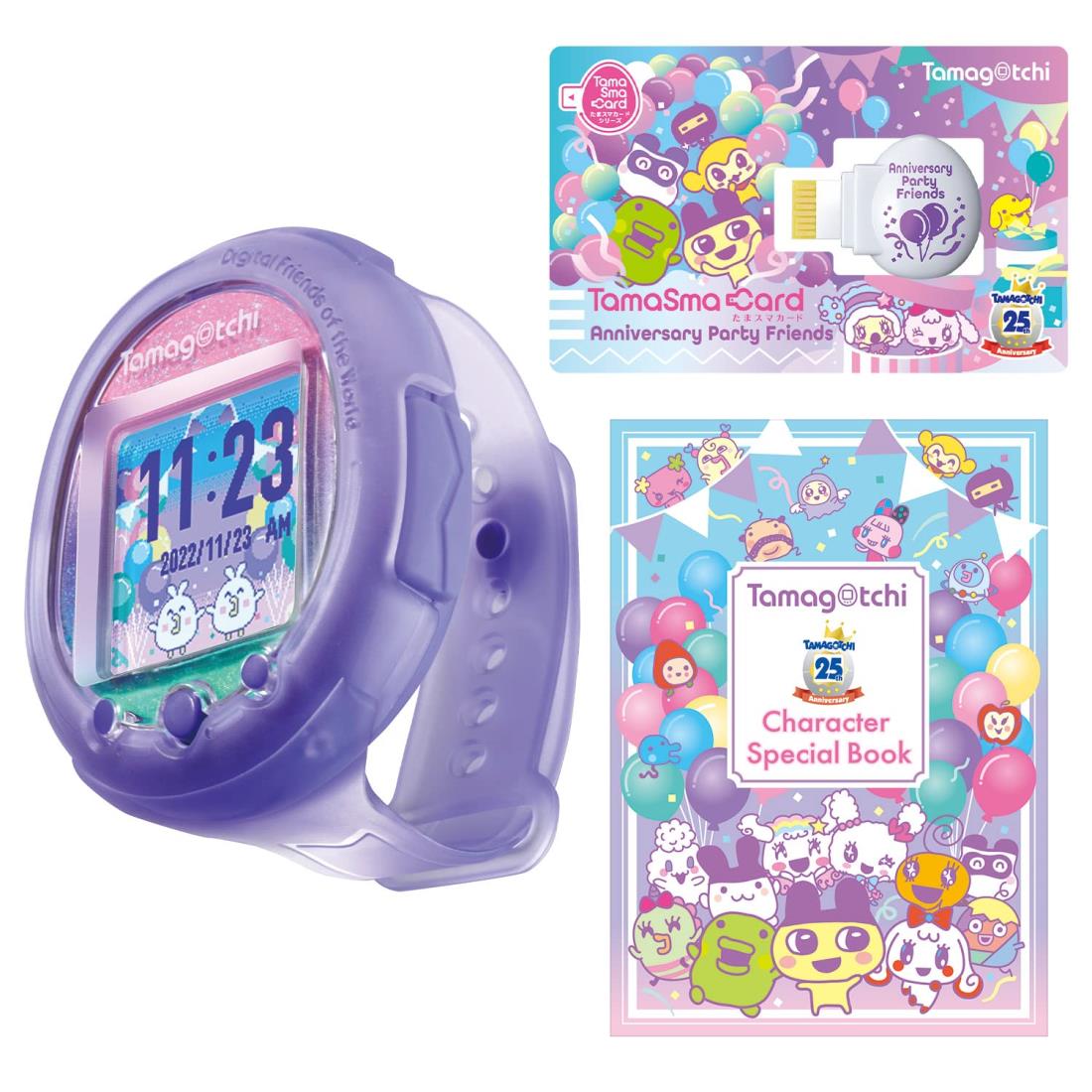 Tamagotchi pix Party たまごっちピクスパーティ Amazon | たまごっちPix - パーティー (紙吹雪柄) (ピンク