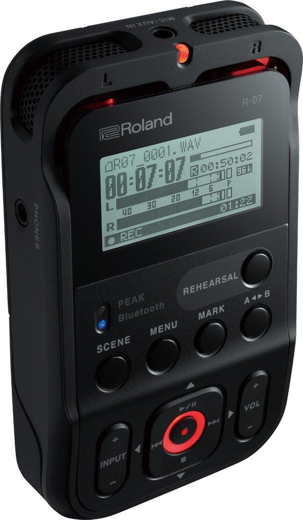 ローランド リニアPCMレコーダー(ブラック)外部SDカードスロット搭載Roland R-07-BK