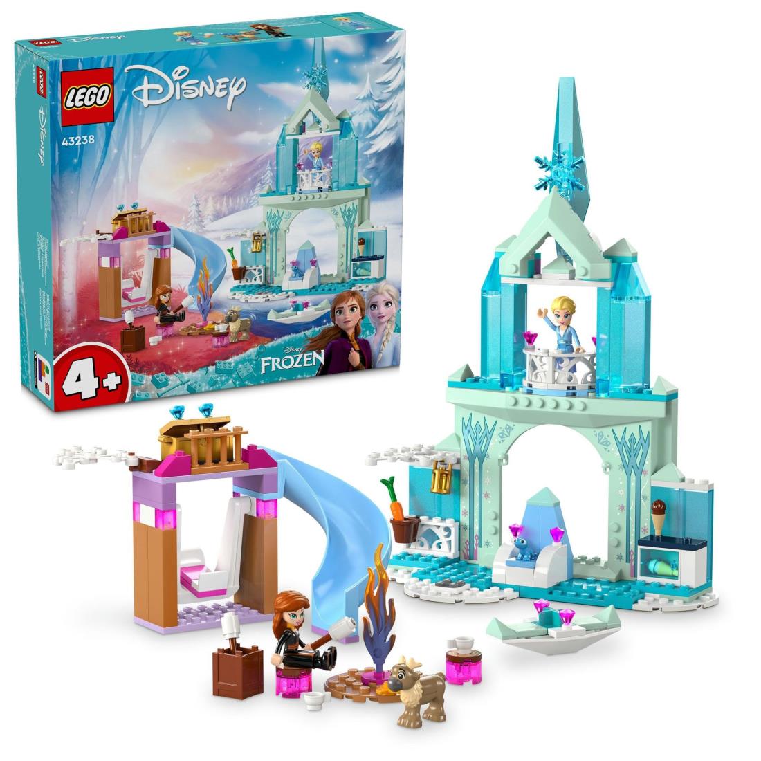 レゴ(LEGO) ウォルトディズニー姫御前 エルサの氷のおしろ 手あそび 手あそび 生まれ落ちる日 差し上げ物 立ちはだかる 知育 お坊っちゃん お嬢さん ちびっ子 4歳 5歳 6歳 アナと雪の統治女王 ウォルトディズニー グッズ 43238