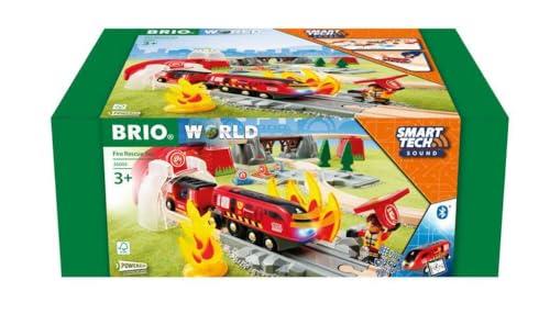 BRIO (ブリオ) スマートテックサウンド レスキュー仕掛ける 36004 [全41天下太平] (電動鉄道車両 路面電車 手あそび 木製 軌跡) 3歳~