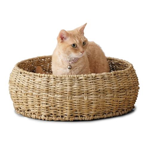 アイリスオーヤマ 犬 猫 ハウス ラタン調ペットハウス ラウンド PHR-R4414 ナチュラル